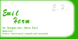 emil herm business card
